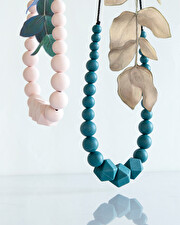 Collier d'allaitement Peacock Coloris bleu  Minty Wendy