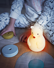 Veilleuse ours Lumicolor D&eacute;tection de couleurs  Pabobo