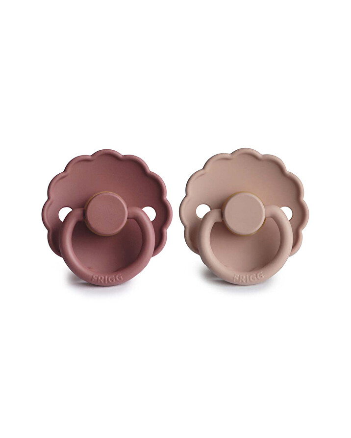 Lot de 2 sucettes Daisy latex Coloris blush/woodchuck  Frigg