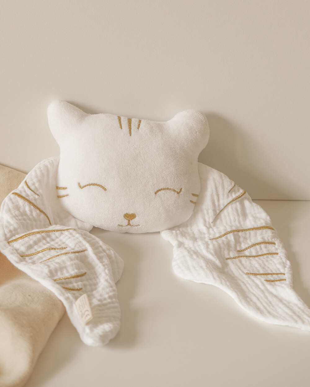 Doudou bola Tigre Coloris blanc  Ilado