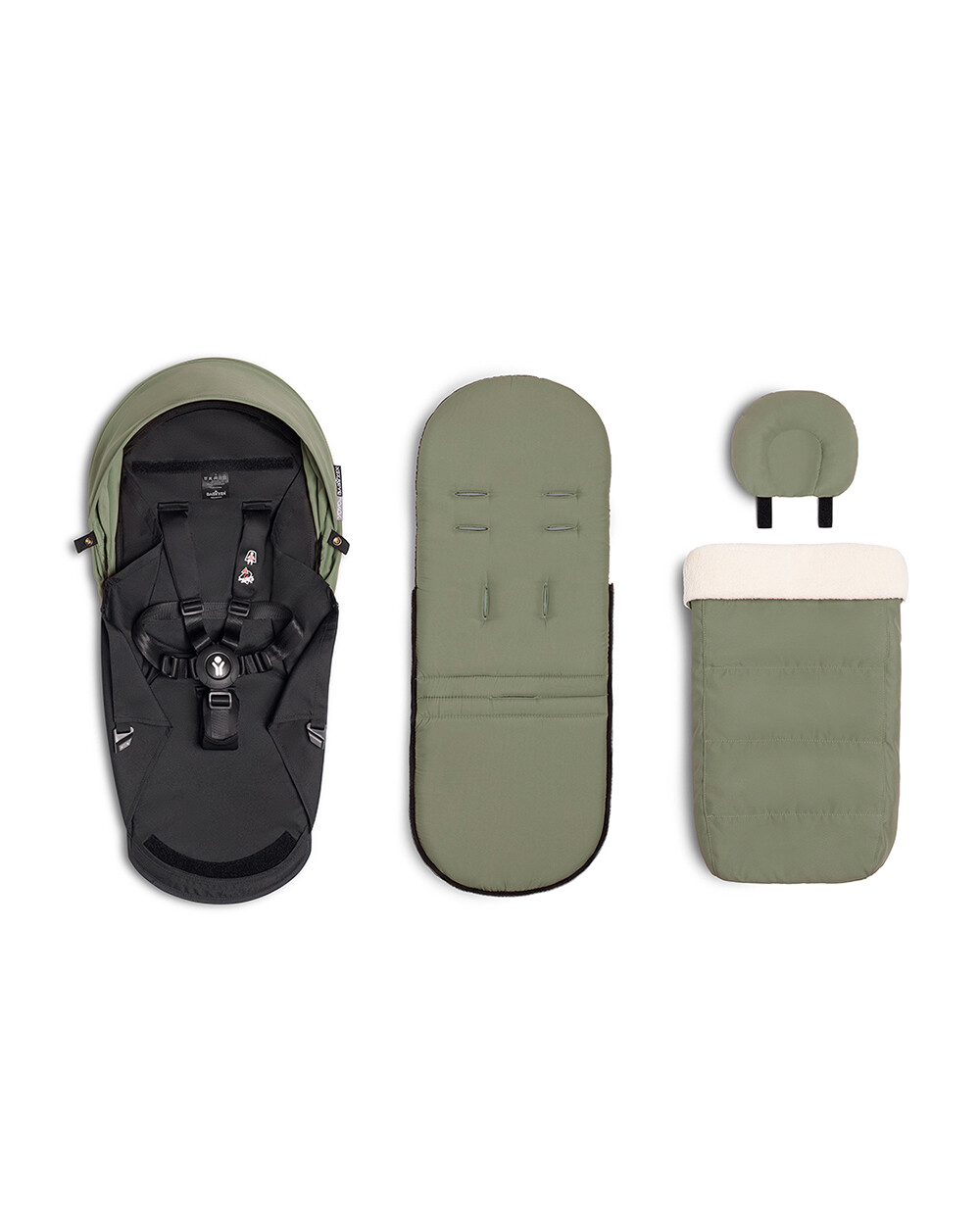 Pack poussette nouveau-né YOYO 0+ Coloris olive Stokke