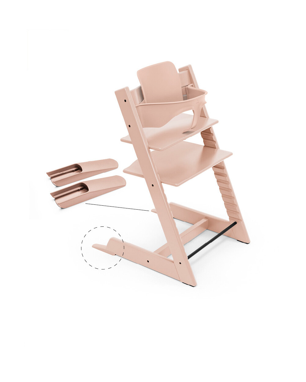 Baby set&sup2; Tripp Trapp Coloris rose poudr&eacute;  Stokke