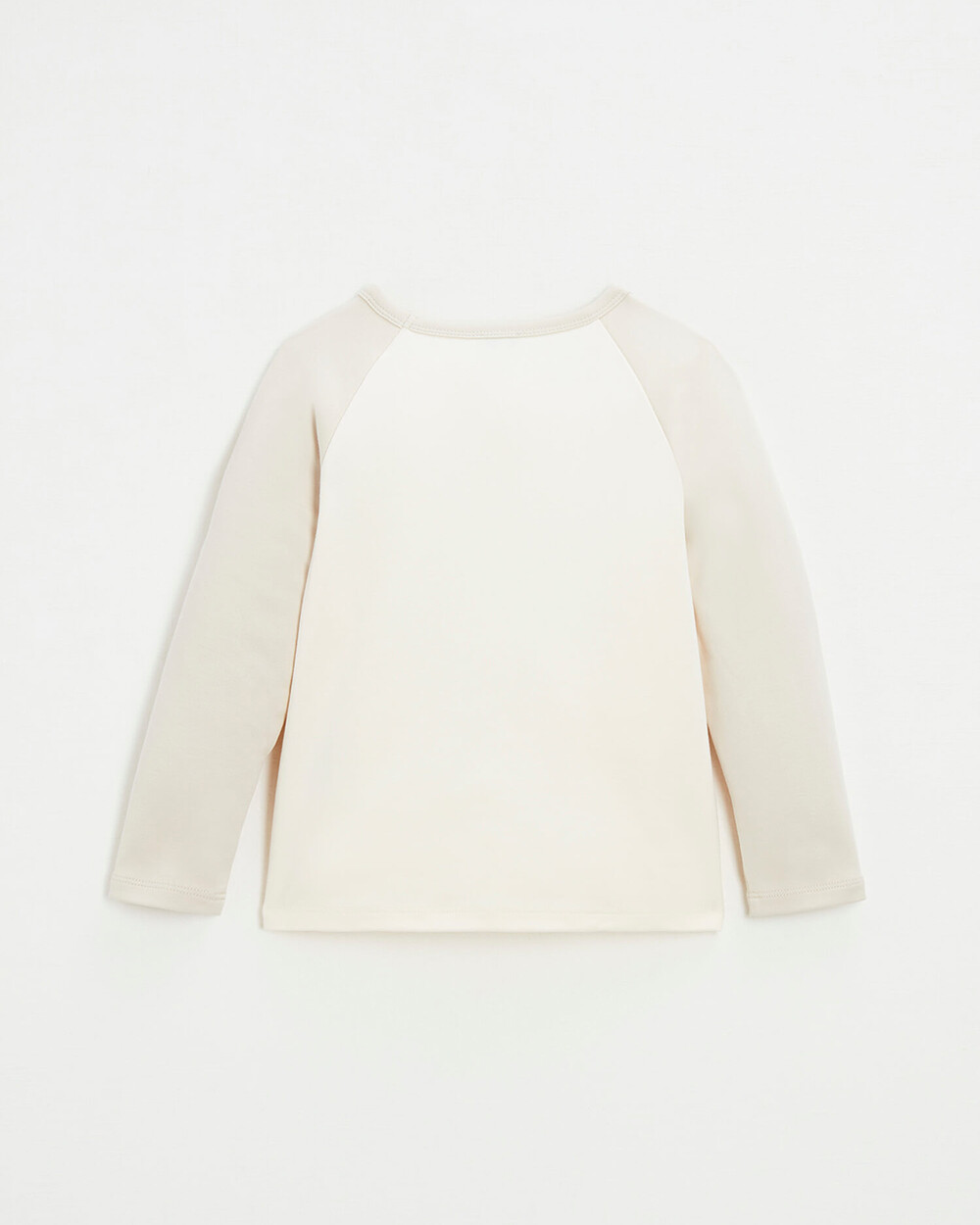Tee-shirt bicolore brod&eacute; Coloris &eacute;cru  Natalys