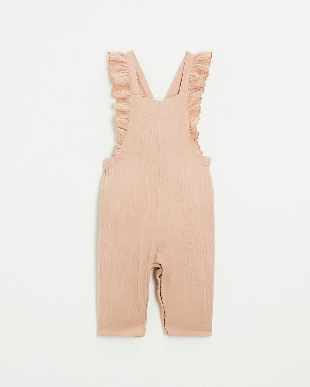 Combinaison en gaze de coton Coloris rose poudr&eacute;  Natalys