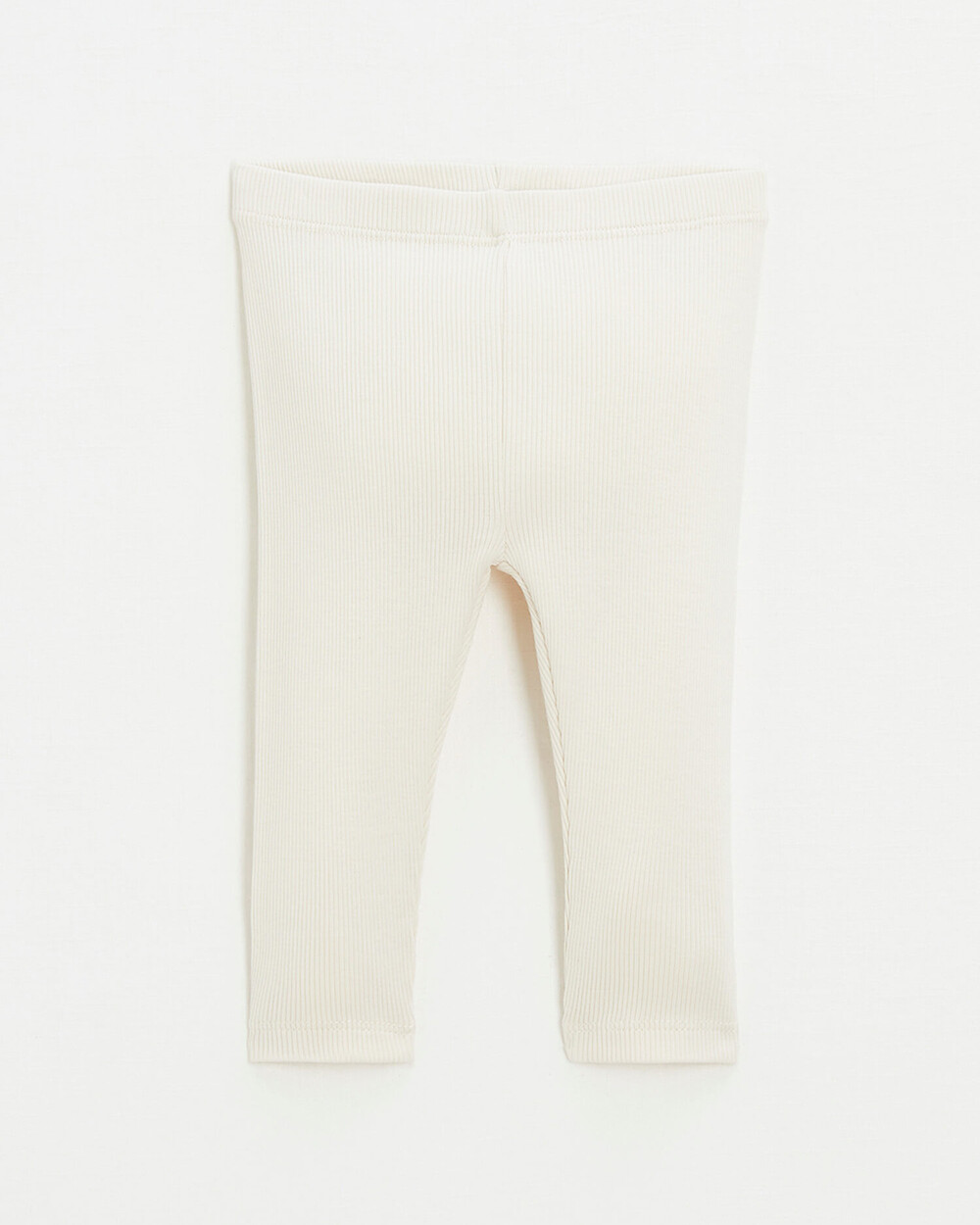 Legging en c&ocirc;tes en coton Coloris craie  Natalys