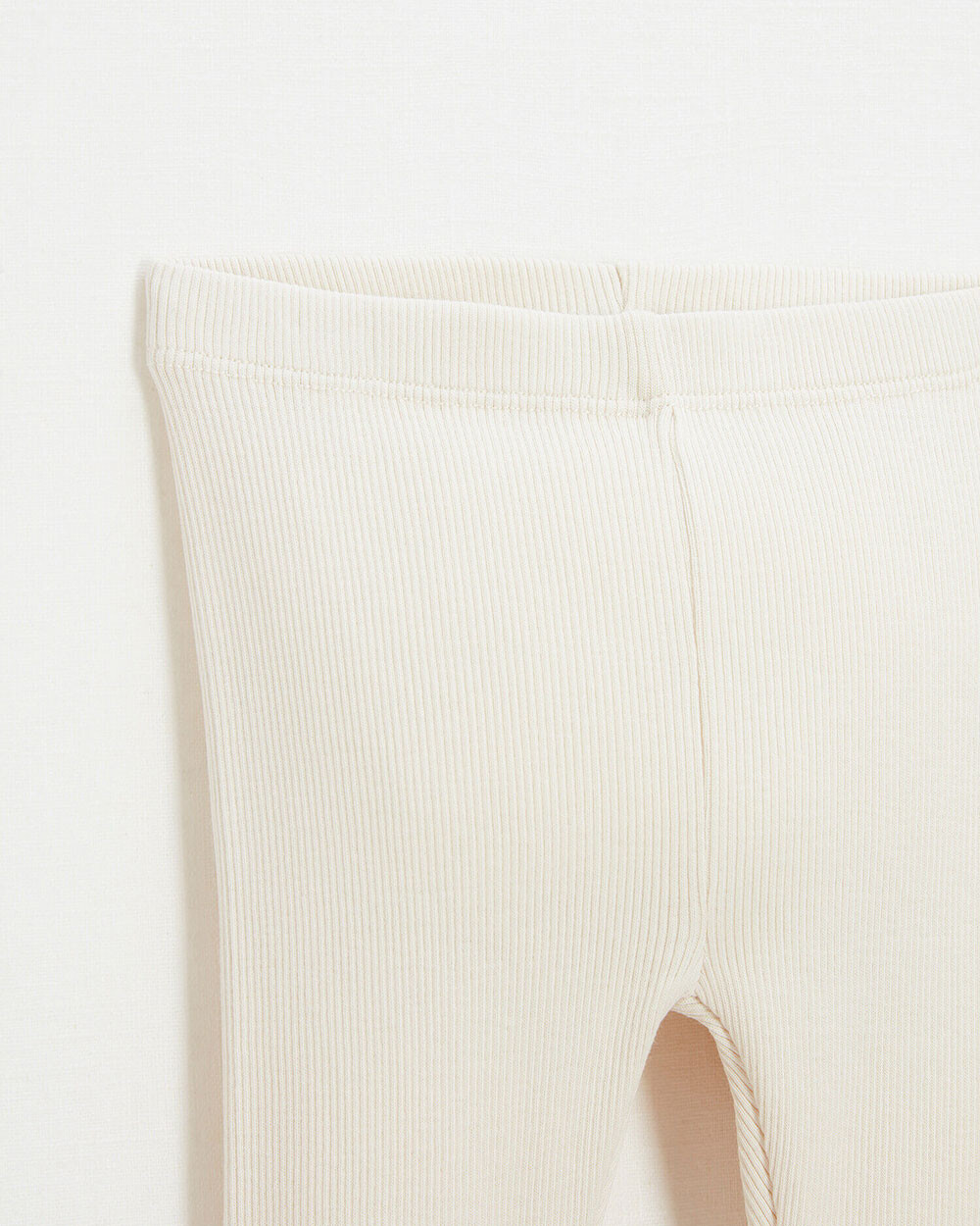 Legging en c&ocirc;tes en coton Coloris craie  Natalys