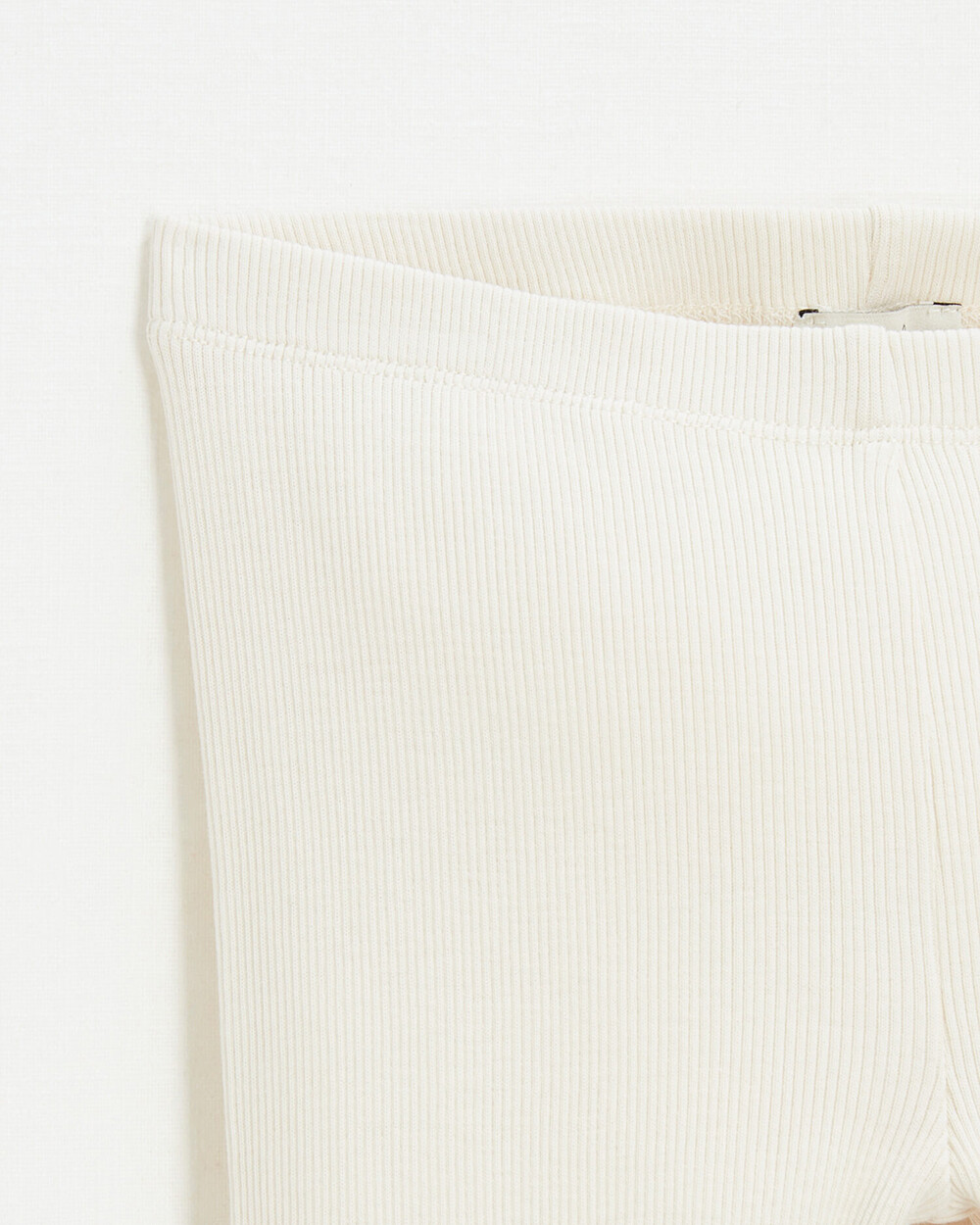Legging en c&ocirc;tes en coton Coloris craie  Natalys