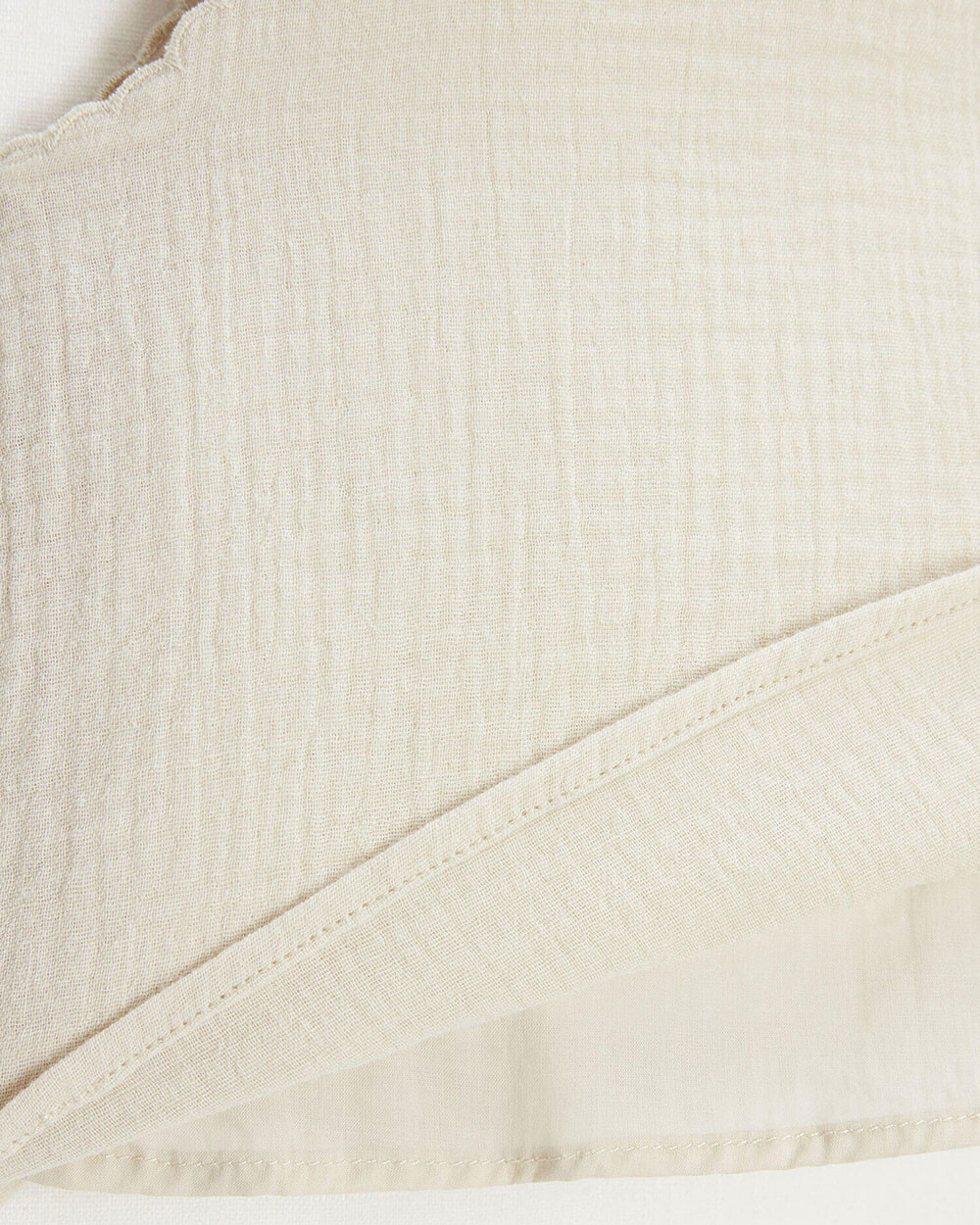 Blouse sans manches brod&eacute;e Coloris naturel  Natalys