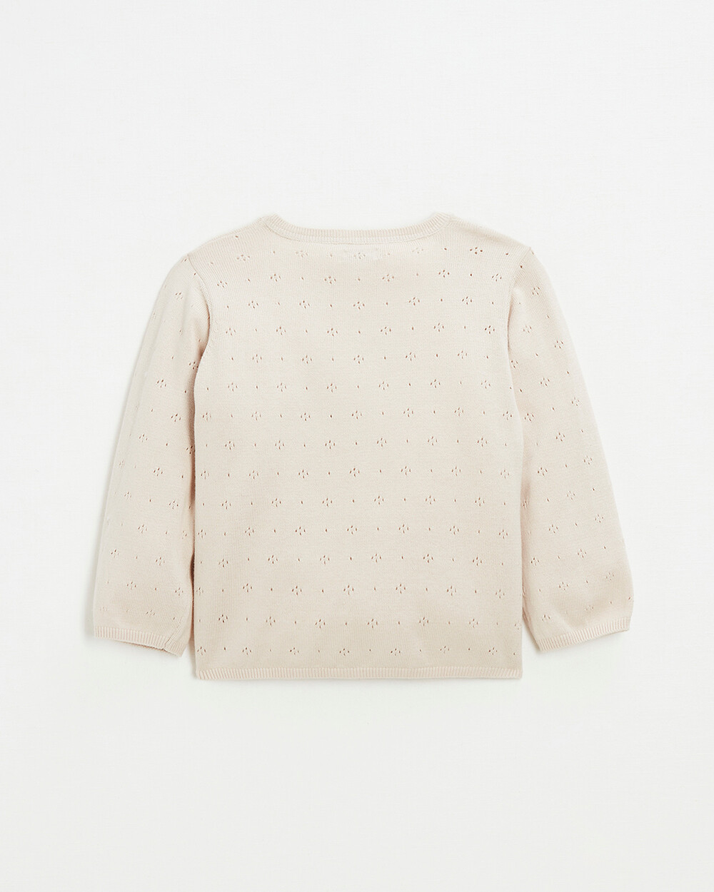 Cardigan en tricot ajour&eacute; Coloris rose  Natalys
