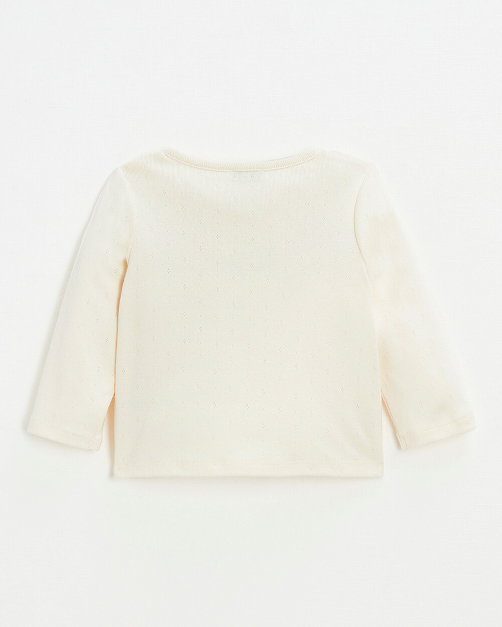 Cardigan en c&ocirc;tes en coton Coloris craie  Natalys