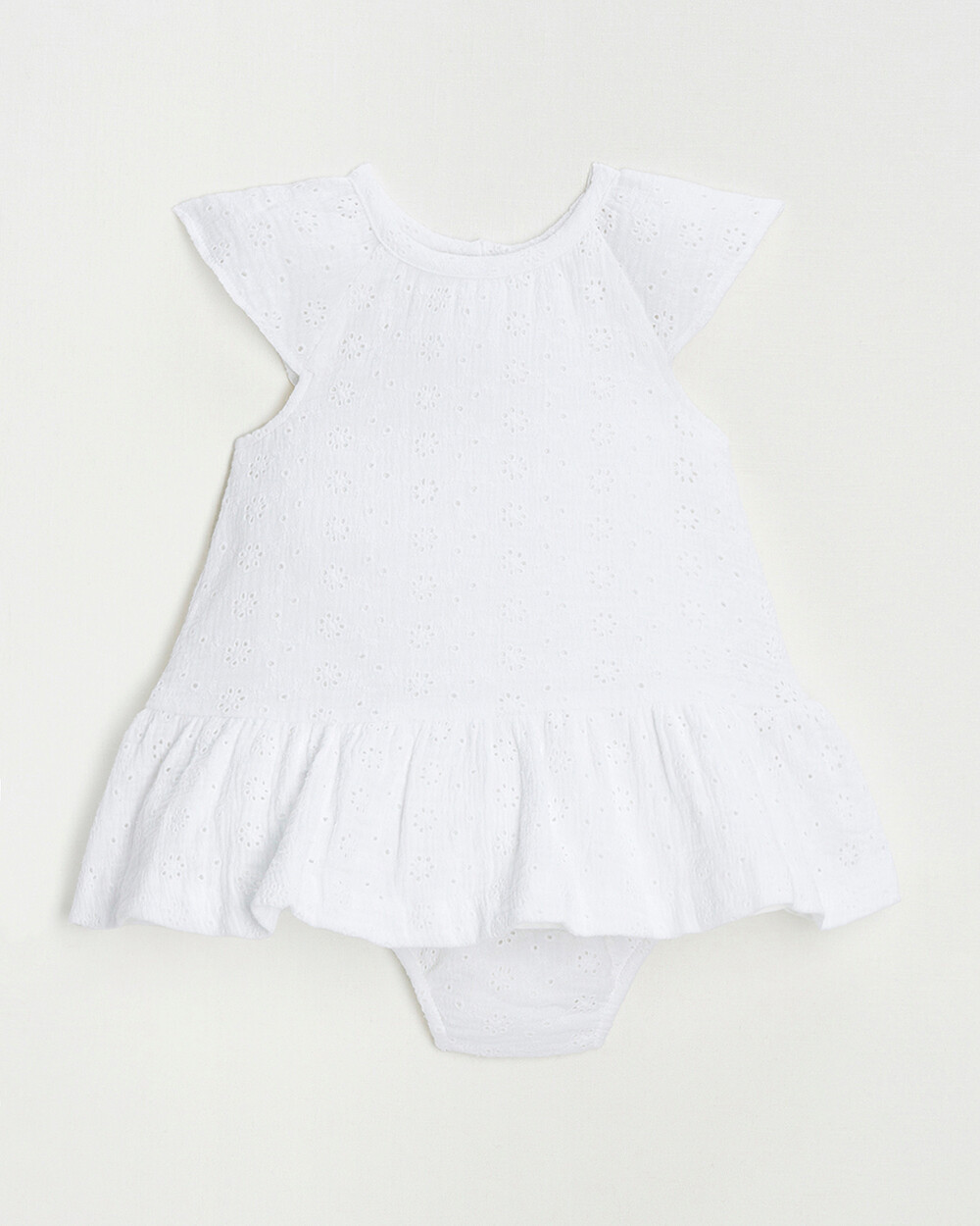 Robe en broderie anglaise Coloris &eacute;cru  Natalys