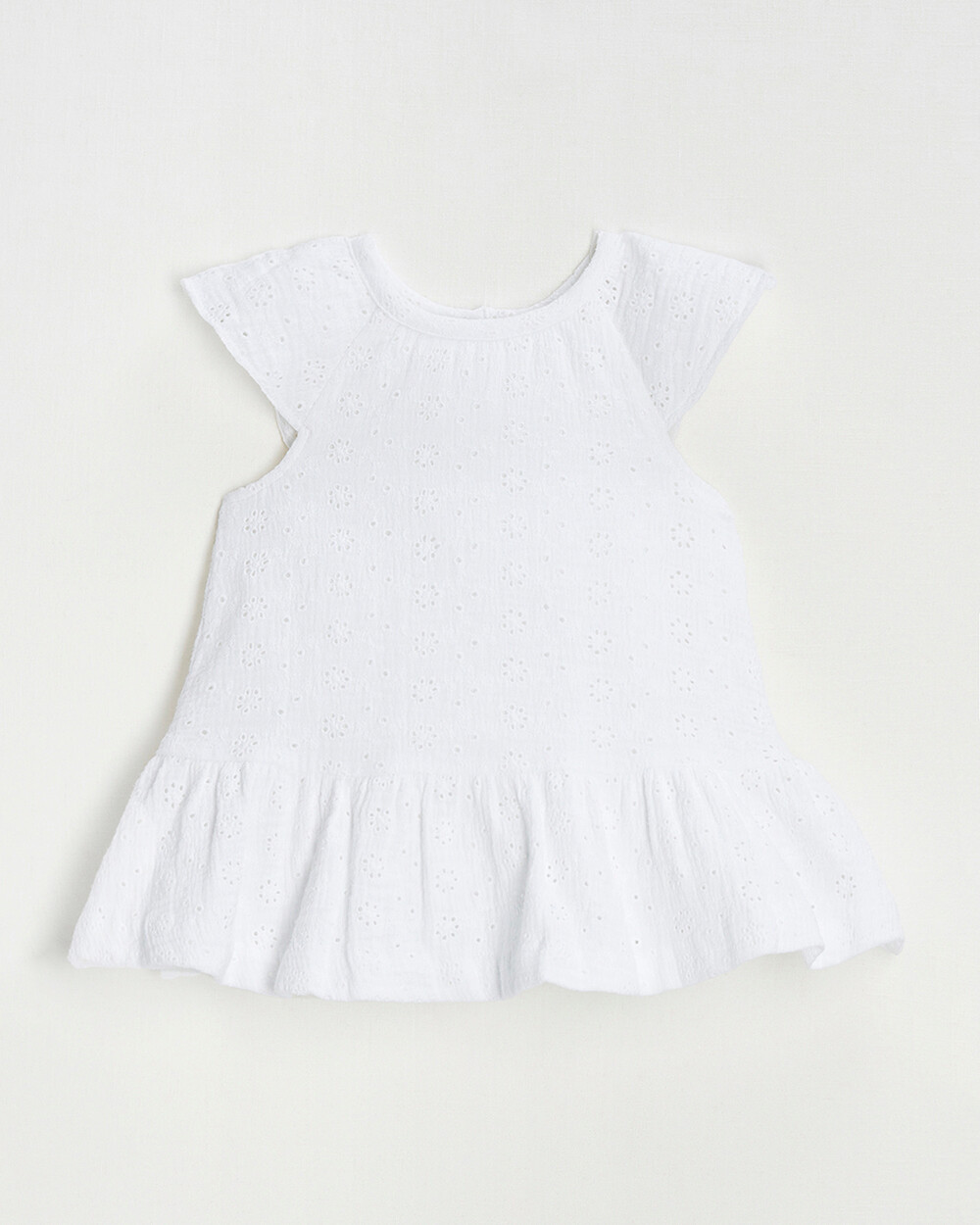Robe en broderie anglaise Coloris &eacute;cru  Natalys