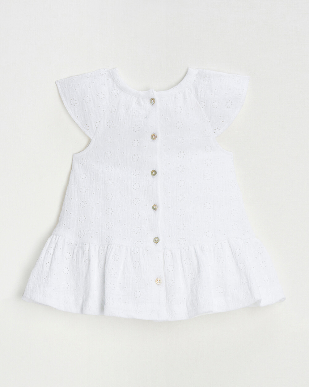 Robe en broderie anglaise Coloris &eacute;cru  Natalys