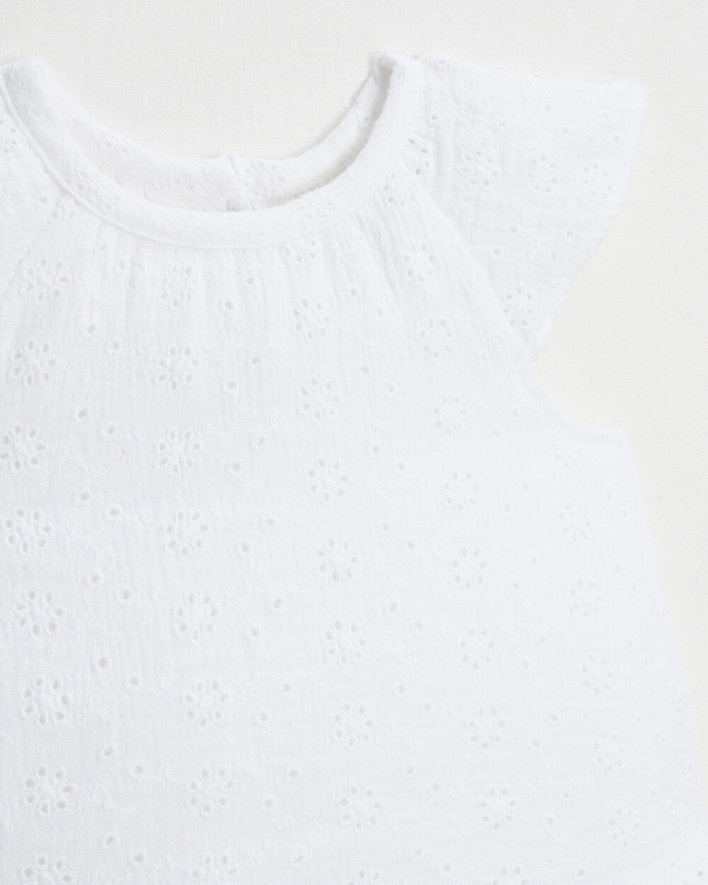 Robe en broderie anglaise Coloris &eacute;cru  Natalys