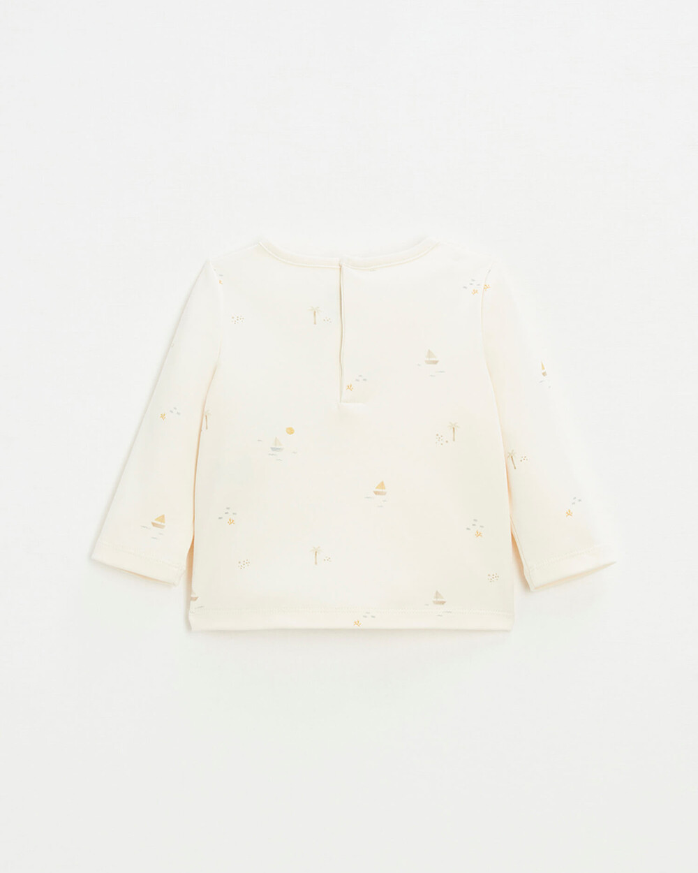 Tee-shirt imprim&eacute; marin Coloris &eacute;cru  Natalys