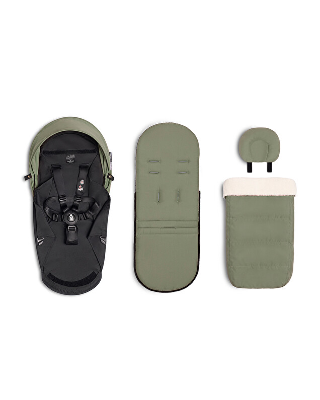 Pack poussette nouveau-né YOYO 0+ Coloris olive Stokke