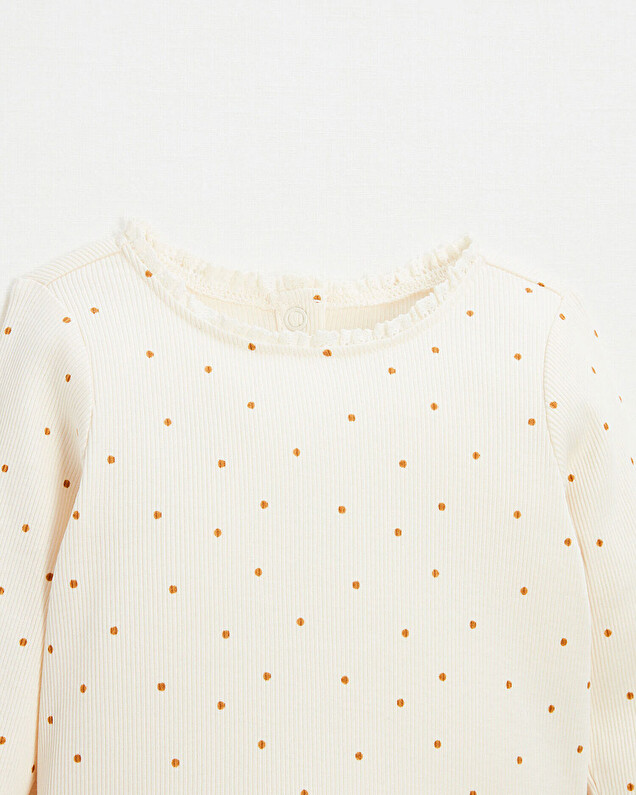 Tee-shirt imprimé pois Coloris écru Natalys