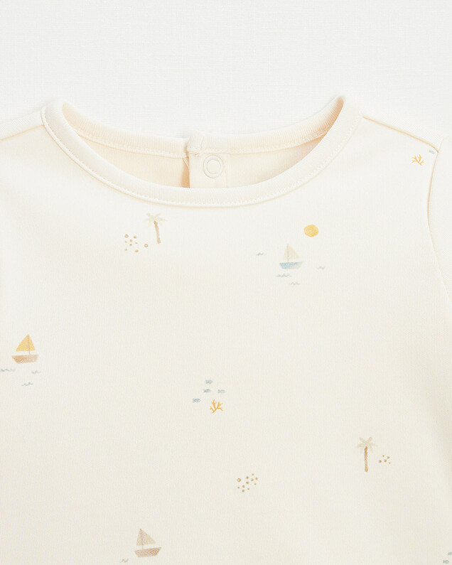 Tee-shirt imprimé marin Coloris écru Natalys