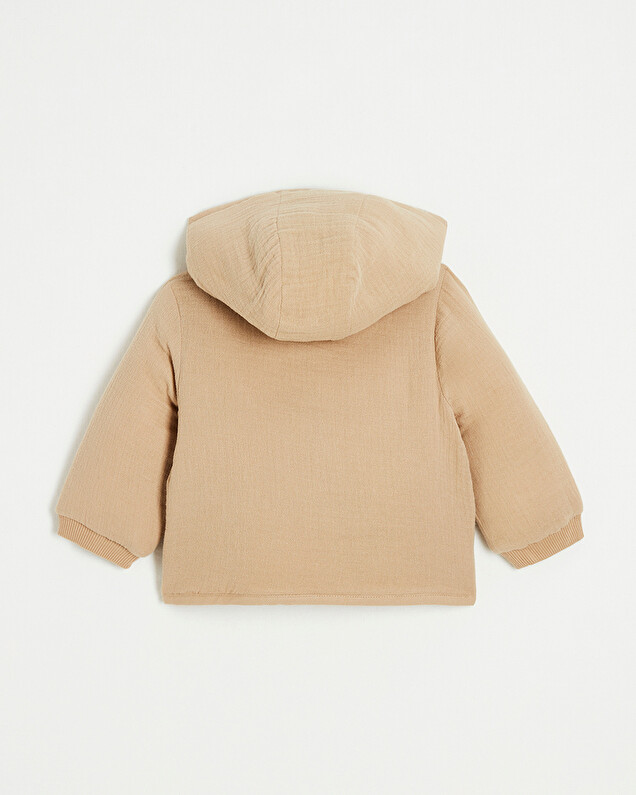 Veste ouatiné en gaze de coton Coloris camel Natalys
