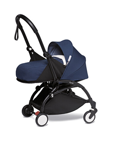 Pack poussette nouveau-n&eacute; YOYO 0+ Coloris bleu marine  Stokke