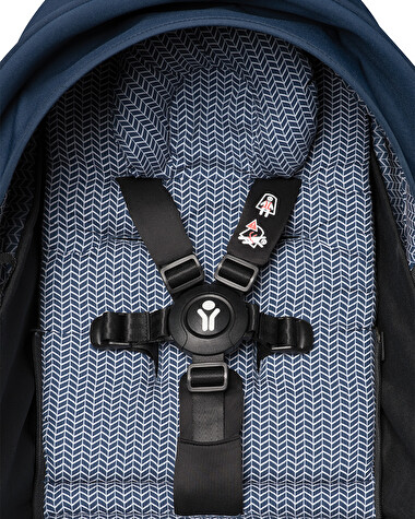 Pack poussette nouveau-n&eacute; YOYO 0+ Coloris bleu marine  Stokke