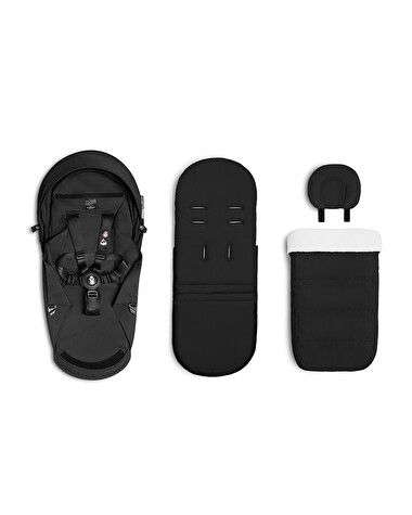 Pack poussette nouveau-n&eacute; YOYO 0+ Coloris noir  Stokke