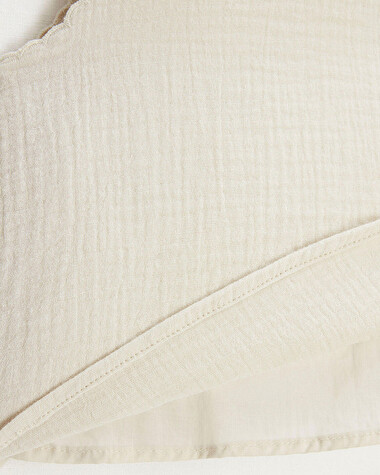 Blouse sans manches brod&eacute;e Coloris naturel  Natalys