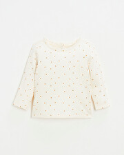 Tee-shirt imprim&eacute; pois Coloris &eacute;cru  Natalys