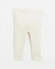 Legging en c&ocirc;tes en coton Coloris craie  Natalys