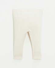 Legging en c&ocirc;tes en coton Coloris craie  Natalys