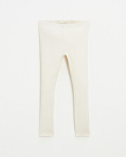 Legging en c&ocirc;tes en coton Coloris craie  Natalys