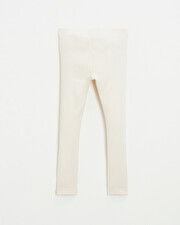 Legging en c&ocirc;tes en coton Coloris craie  Natalys
