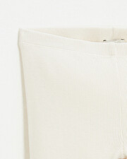 Legging en c&ocirc;tes en coton Coloris craie  Natalys