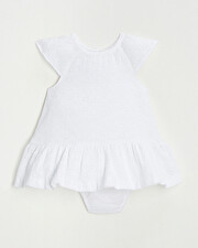 Robe en broderie anglaise Coloris &eacute;cru  Natalys