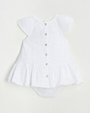 Robe en broderie anglaise Coloris &eacute;cru  Natalys