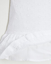 Robe en broderie anglaise Coloris &eacute;cru  Natalys
