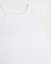 Robe en broderie anglaise Coloris &eacute;cru  Natalys