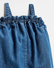 Combinaison courte en denim Coloris bleu  Natalys