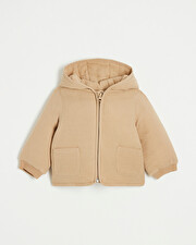Veste ouatin&eacute; en gaze de coton Coloris camel  Natalys