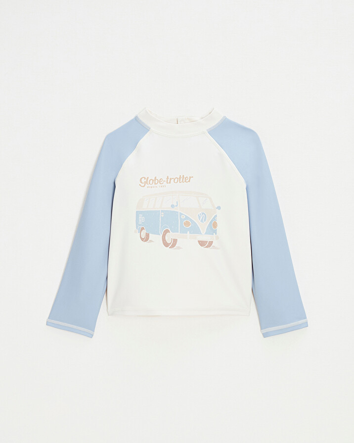 Tee-shirt de bain anti-UV Coloris &eacute;cru  Natalys