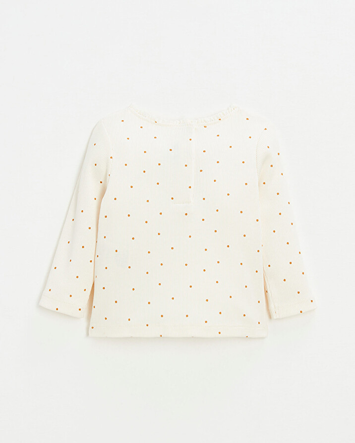 Tee-shirt imprim&eacute; pois Coloris &eacute;cru  Natalys