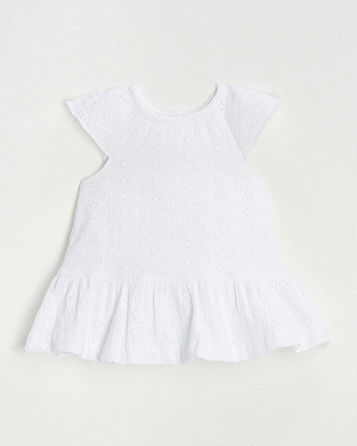 Robe en broderie anglaise Coloris &eacute;cru  Natalys