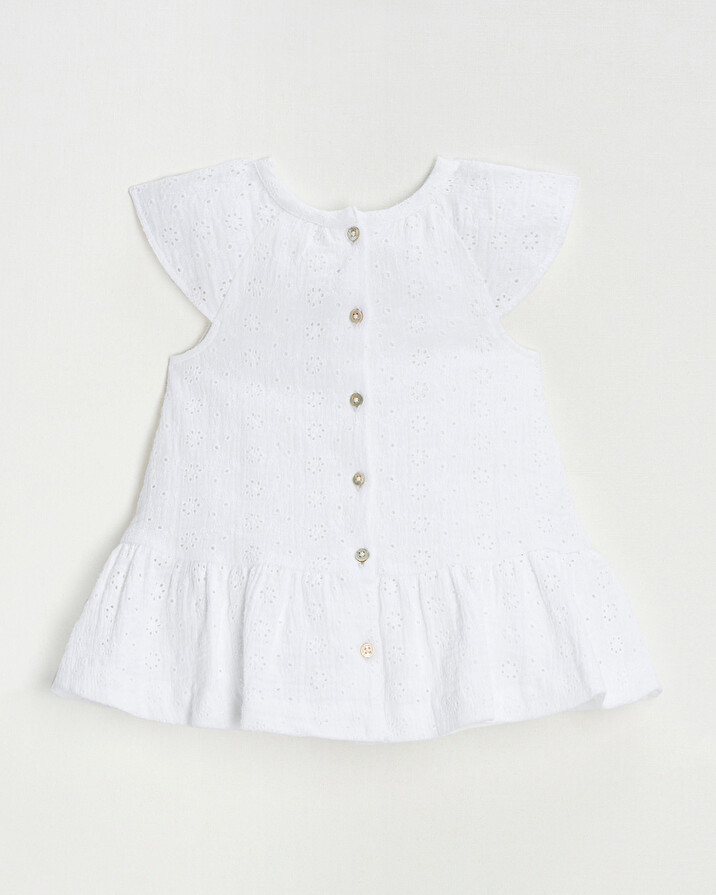 Robe en broderie anglaise Coloris &eacute;cru  Natalys