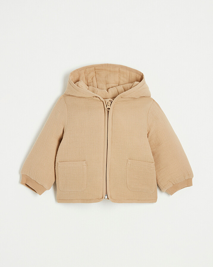 Veste ouatin&eacute; en gaze de coton Coloris camel  Natalys