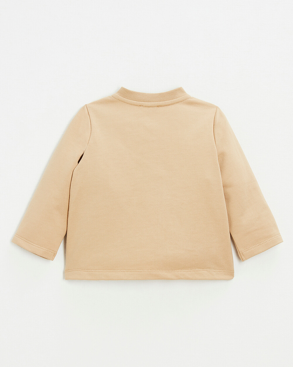 Gilet en molleton brod&eacute; Coloris camel  Natalys