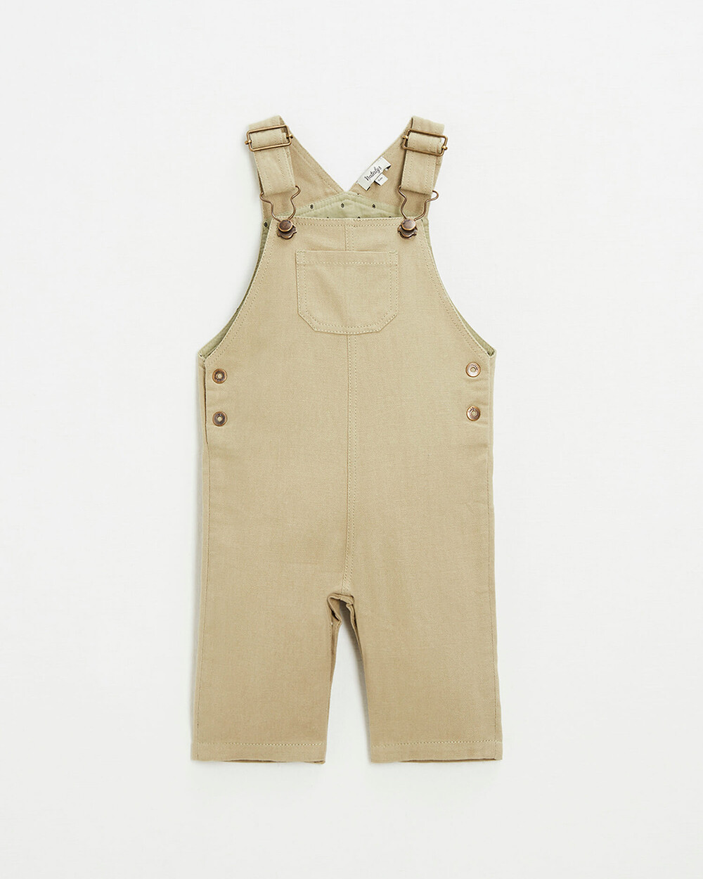 salopette en toile de coton Coloris kaki clair  Natalys