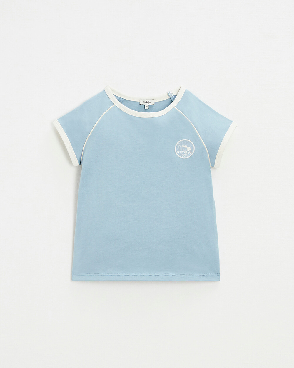 Tee shirt manches courtes Coloris bleu gris  Natalys