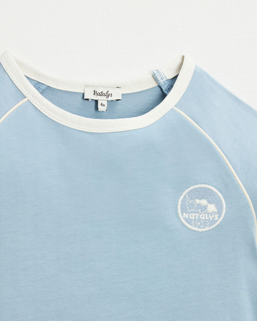 Tee shirt manches courtes Coloris bleu gris  Natalys