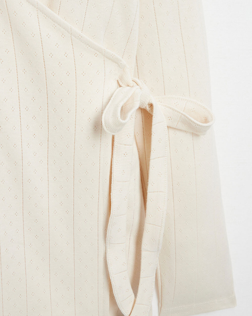 Cardigan cache-coeur en coton Coloris écru Natalys