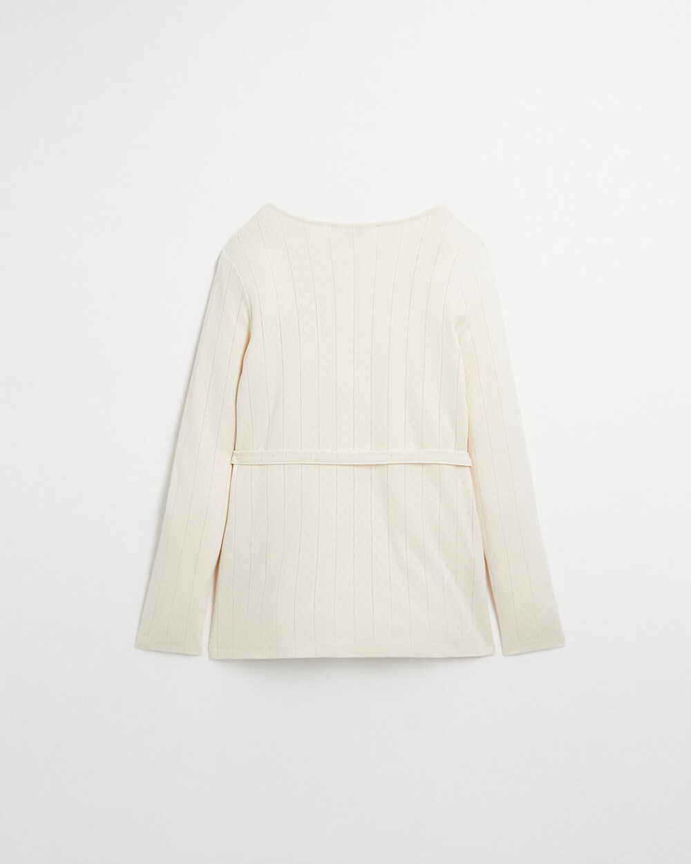 Cardigan cache-coeur en coton Coloris écru Natalys